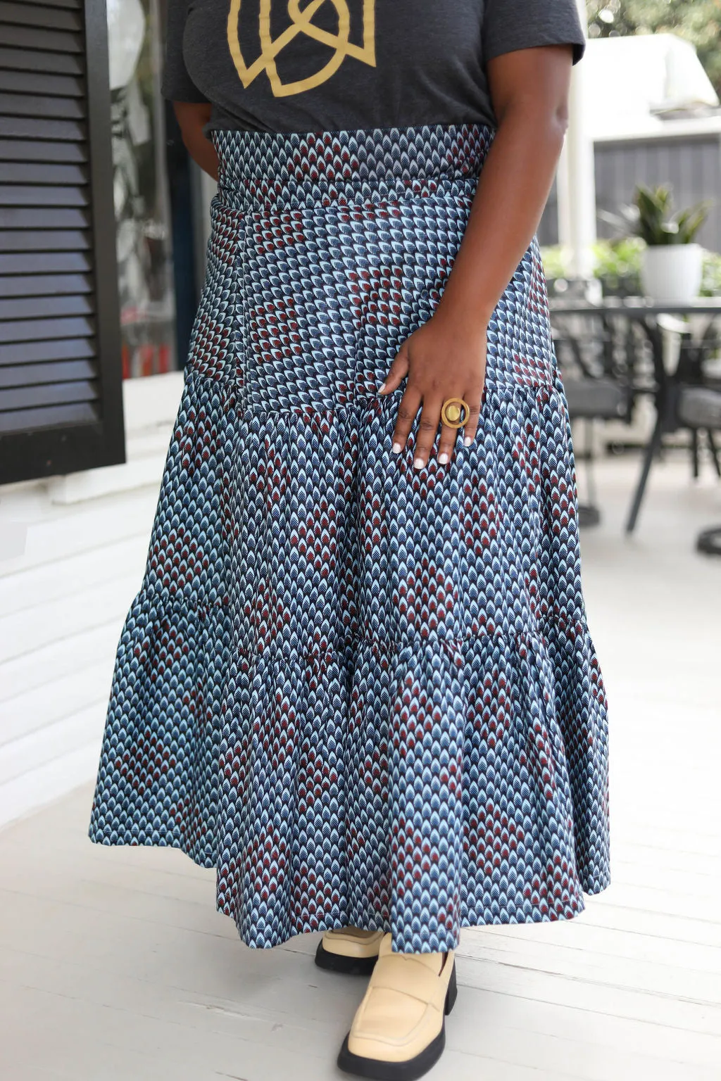 Ugandan Classic Tiered Wrap Skirt