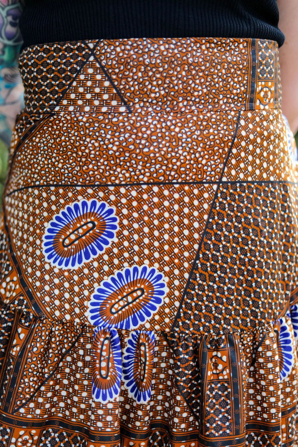 Ugandan Classic Tiered Wrap Skirt