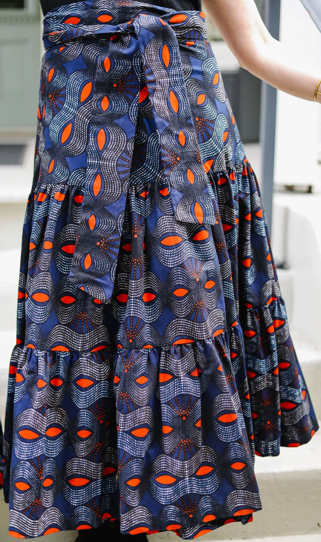 Ugandan Classic Tiered Wrap Skirt