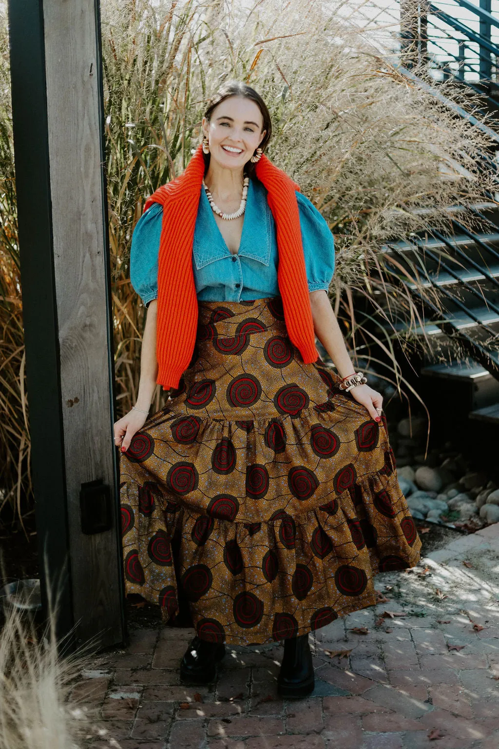 Ugandan Classic Tiered Wrap Skirt