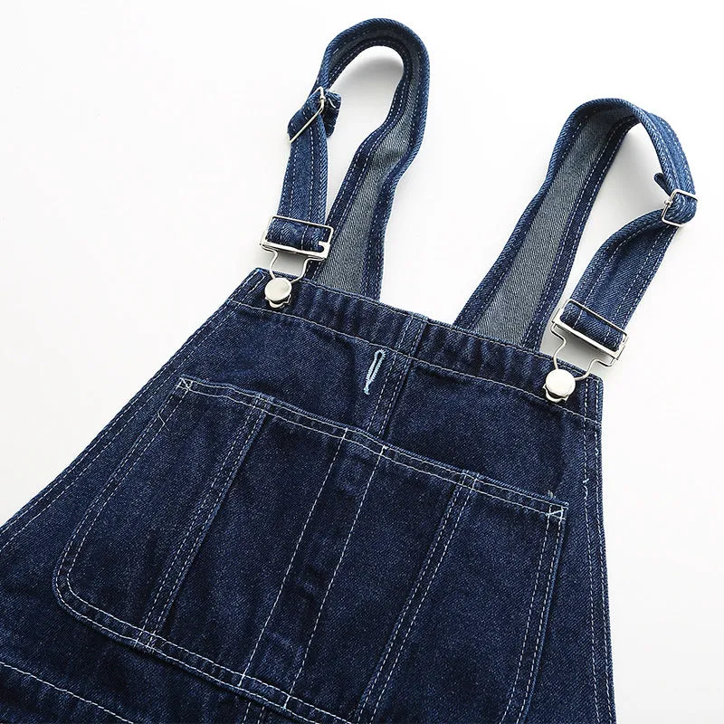 Uniwim 90s streetwear Oeeta Jeans Autumn American Style Overalls Men's Denim Overalls Women's Loose Denim Jumpsuit