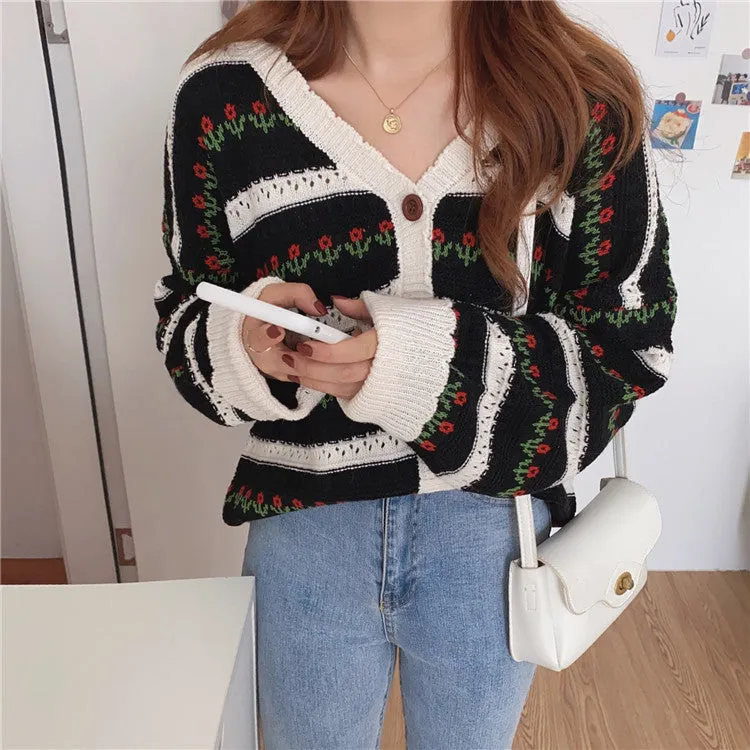 unzzy loose knit jacket KF50040