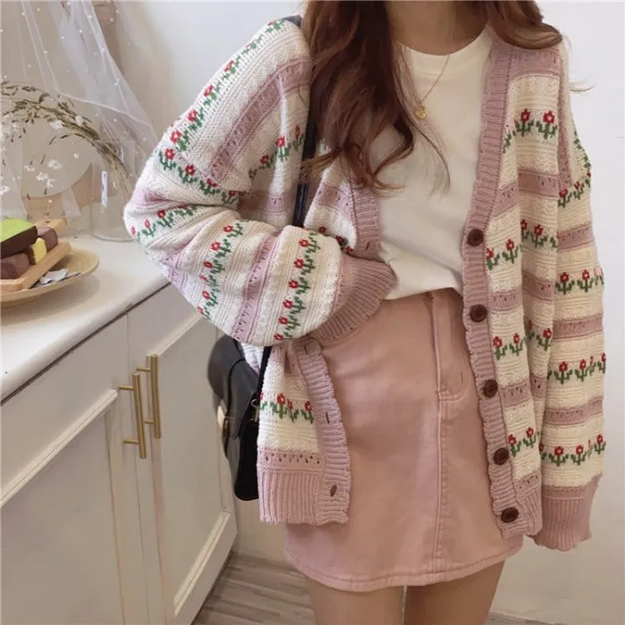 unzzy loose knit jacket KF50040