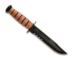 USMC Full Size Serrated Edge Leather