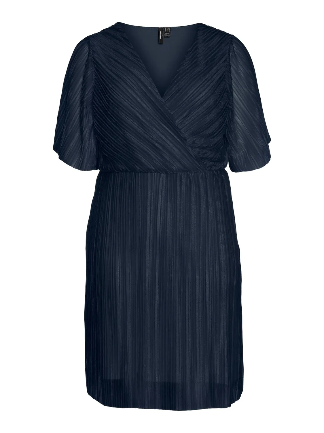 Vero Moda Curve Malone Dress in Navy Shimmer