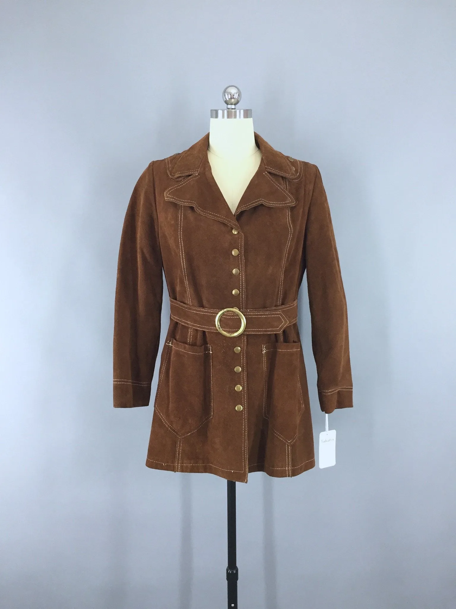 Vintage 1970s Suede Jacket / The Paris Coat