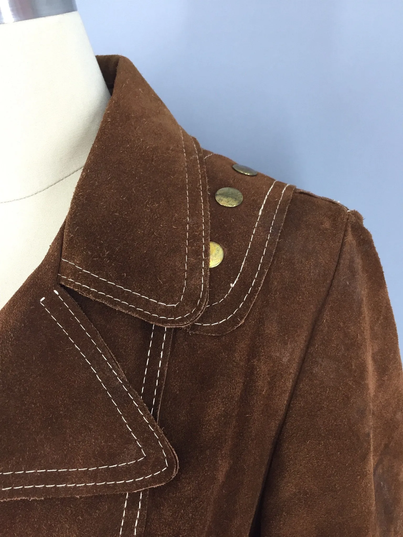 Vintage 1970s Suede Jacket / The Paris Coat