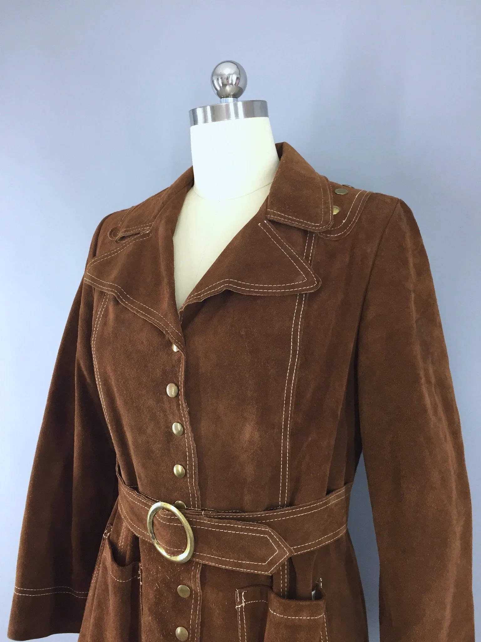 Vintage 1970s Suede Jacket / The Paris Coat