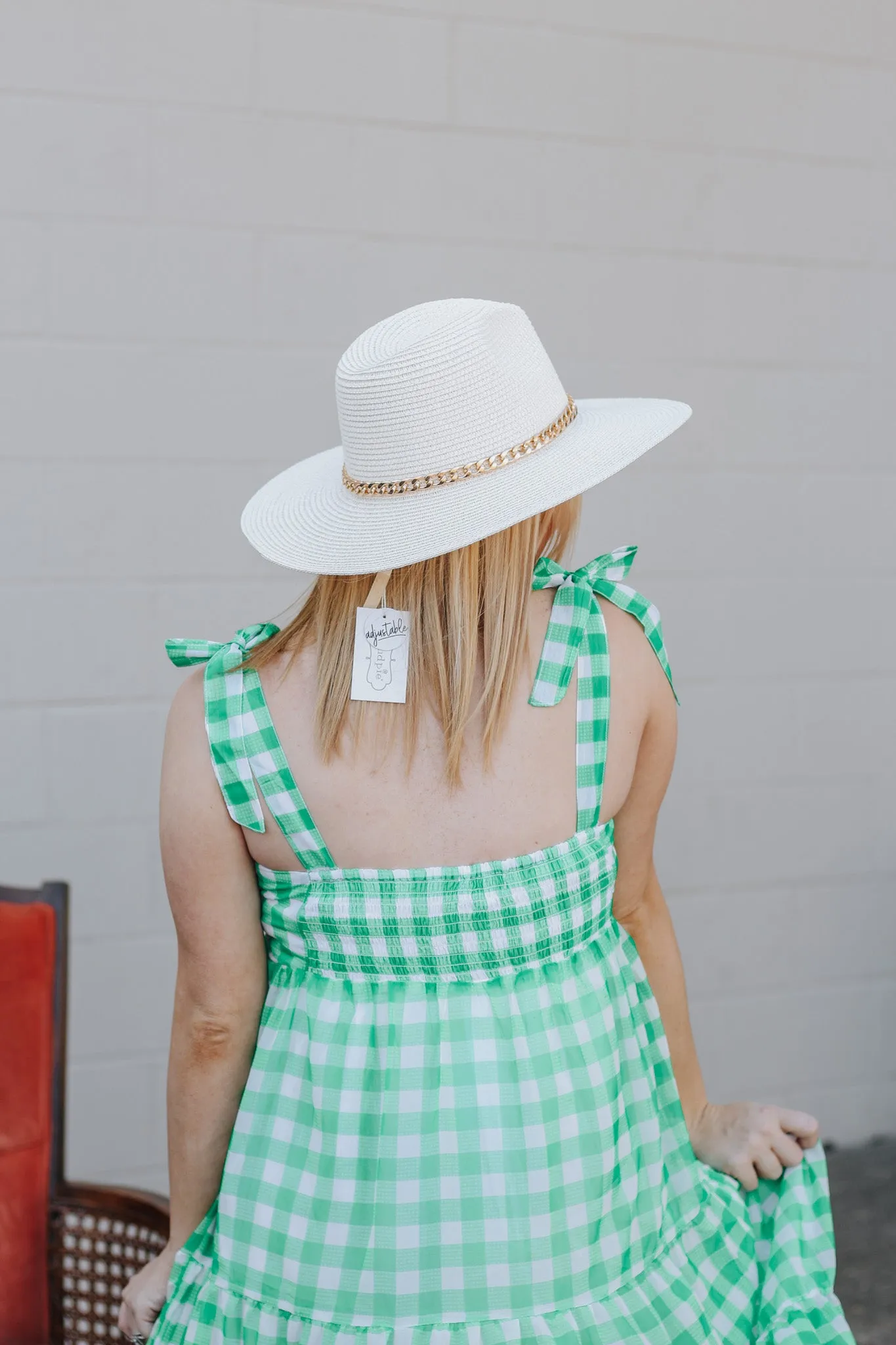 Vivianne Green Gingham Dress