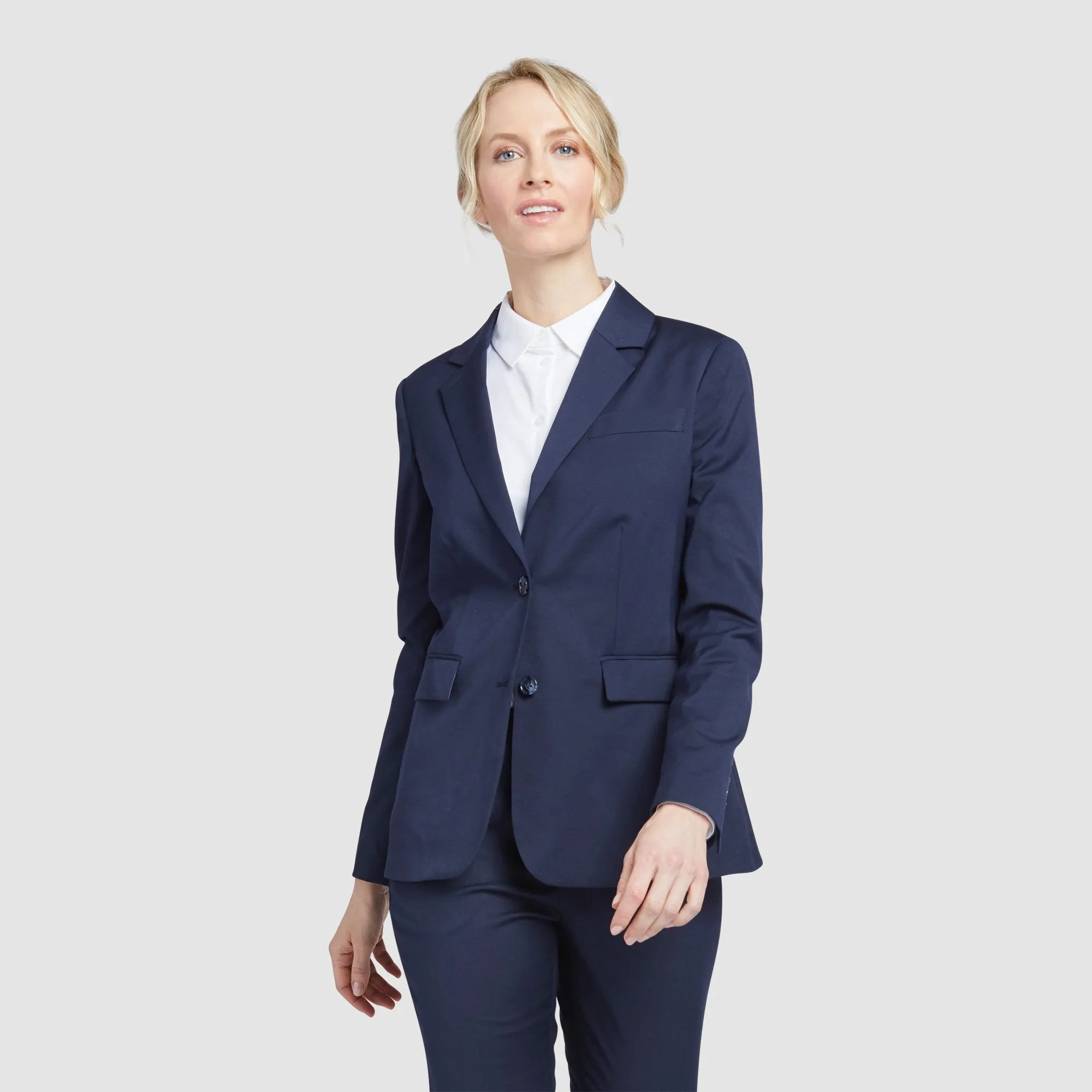 Women's Navy Blue Suit Jacket