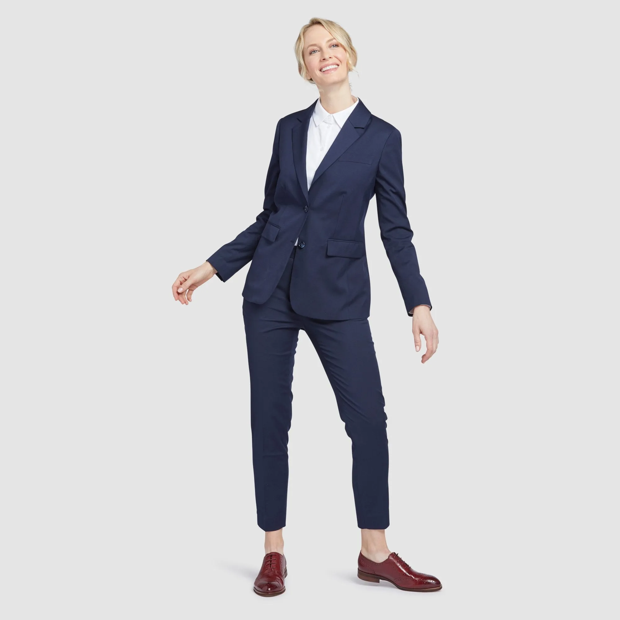 Women's Navy Blue Suit Jacket