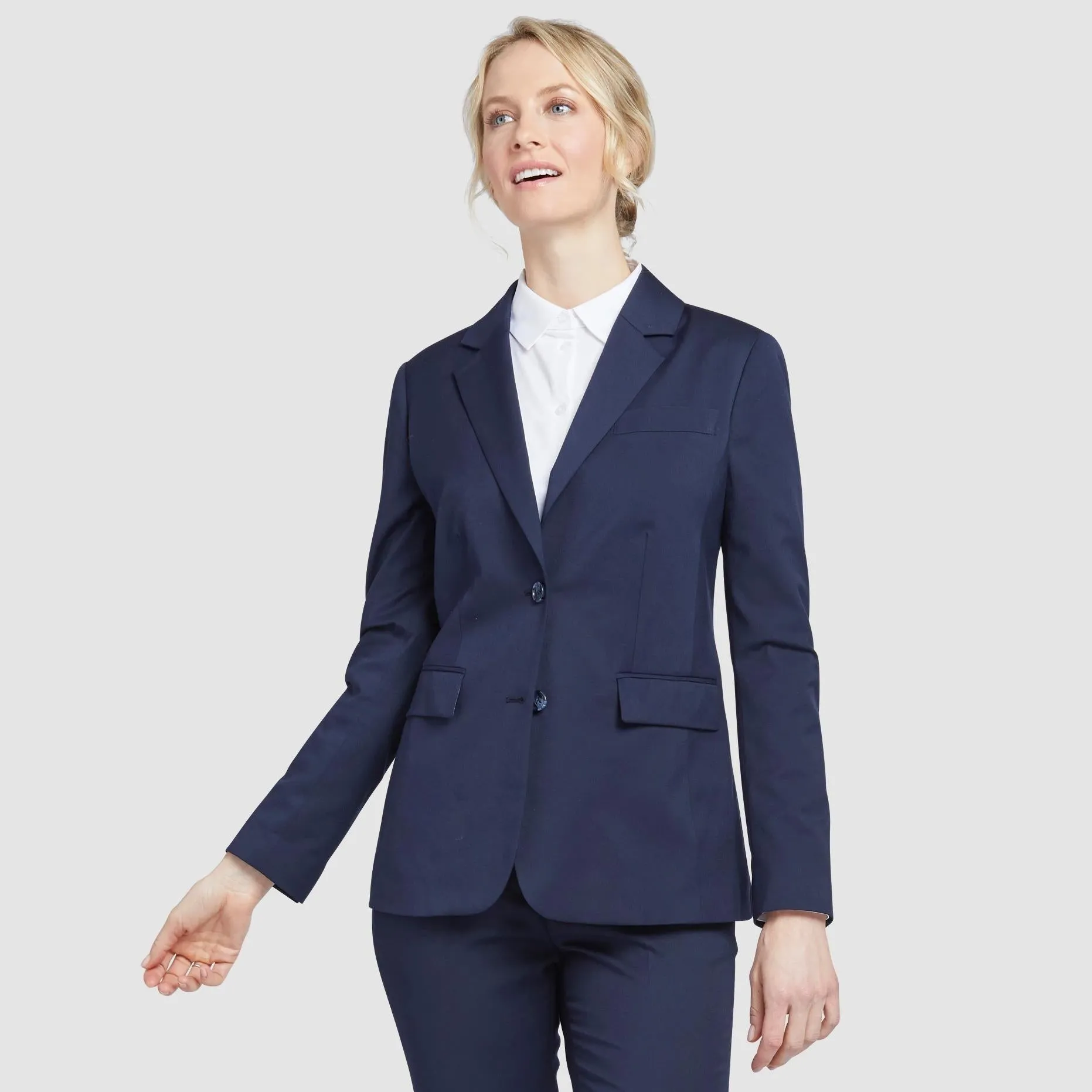 Women's Navy Blue Suit Jacket