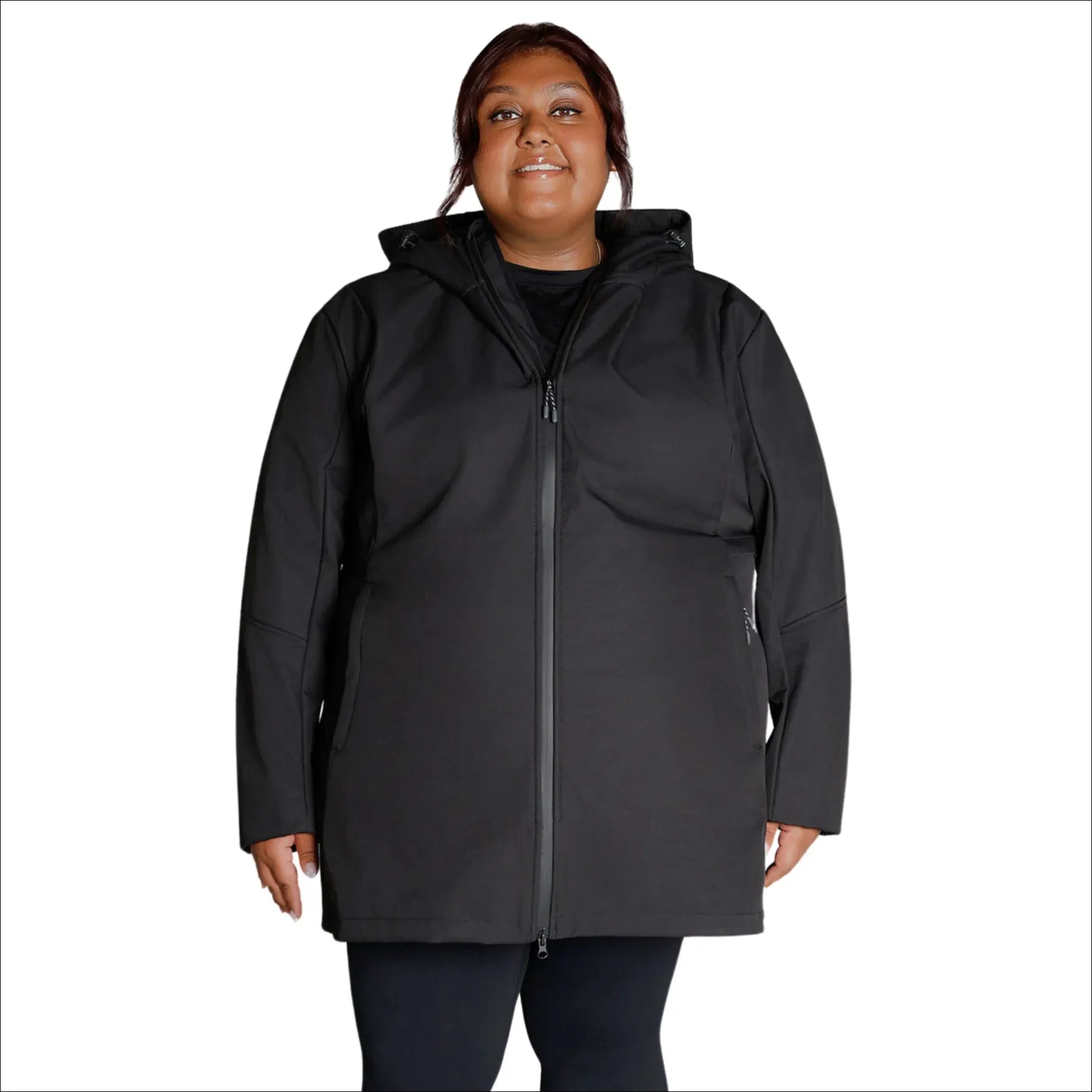 Women’s Plus Size Stowe 1X-6X Mid Length Soft Shell Jacket