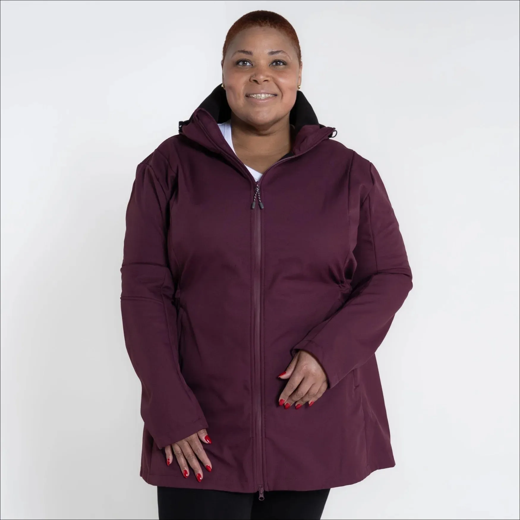 Women’s Plus Size Stowe 1X-6X Mid Length Soft Shell Jacket