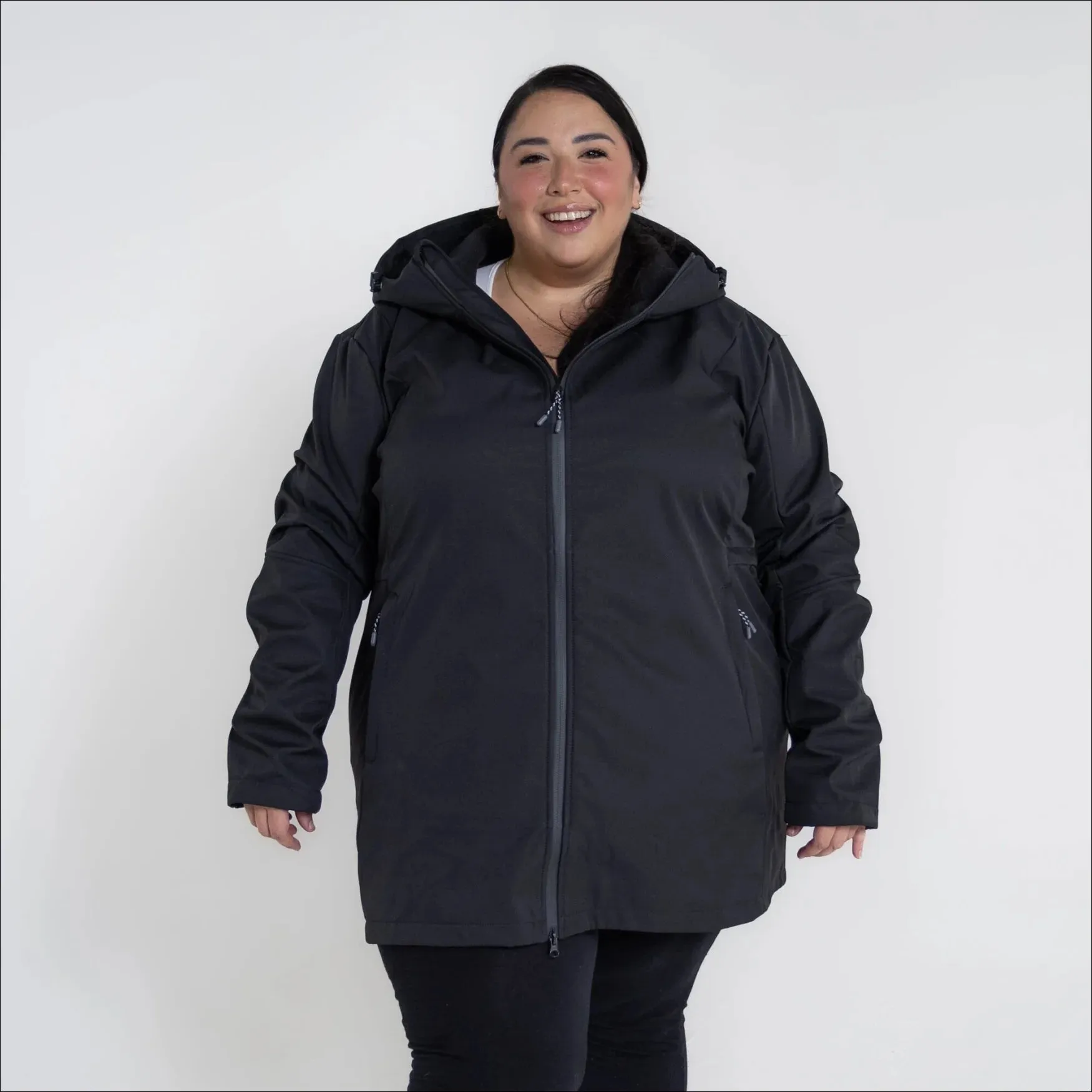 Women’s Plus Size Stowe 1X-6X Mid Length Soft Shell Jacket