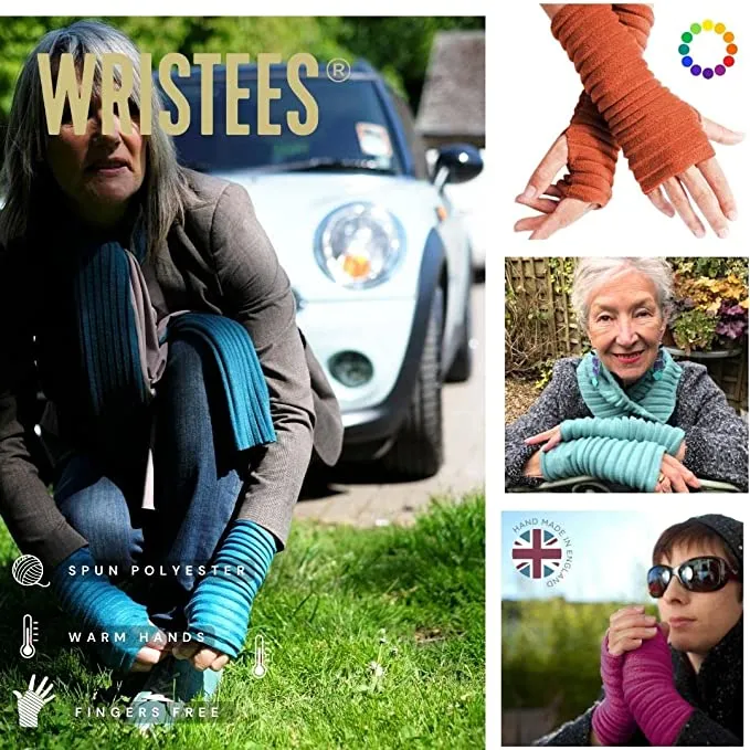 Wristees® Fingerless Gloves - Sky Blue